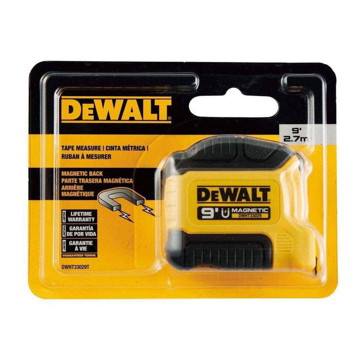 DeWalt DWHT33029T 9 Ft. Pocket Tape Measure for Precise Measurements