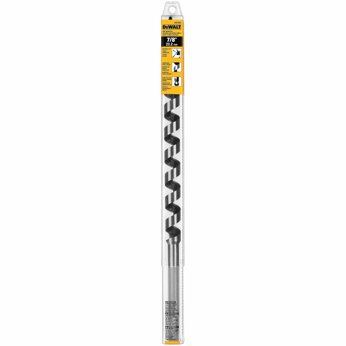 DeWalt DW1685 7/8" x 17" Power Ship Auger Bit