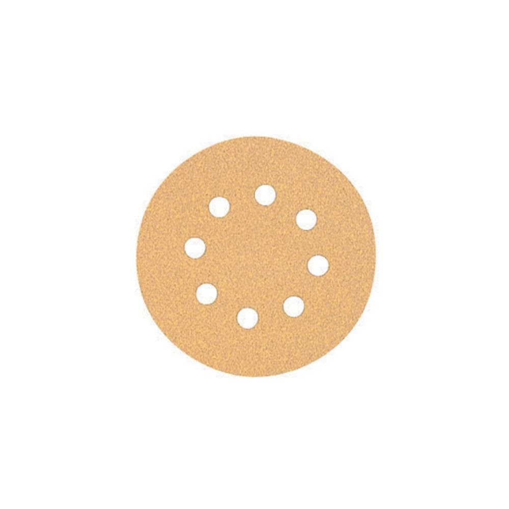 DeWalt DW4303 5" 8 Hole 120 Grit Hook And Loop Random Orbit Sandpaper 5 Pk