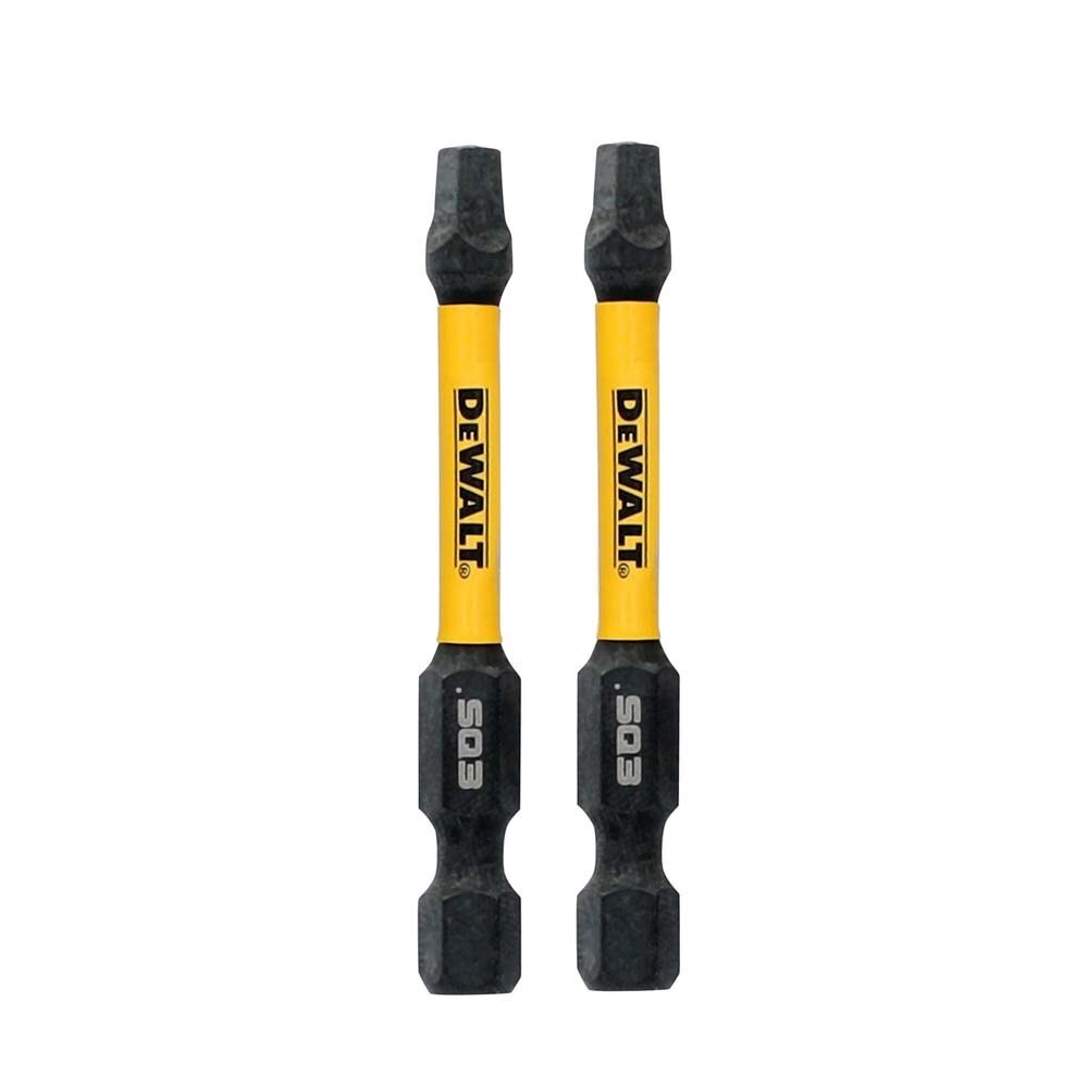 DeWalt DWAF2SQ3IR2 ELITE SERIES Impact Bits for Square #3, 2.25 in. (2 Piece)