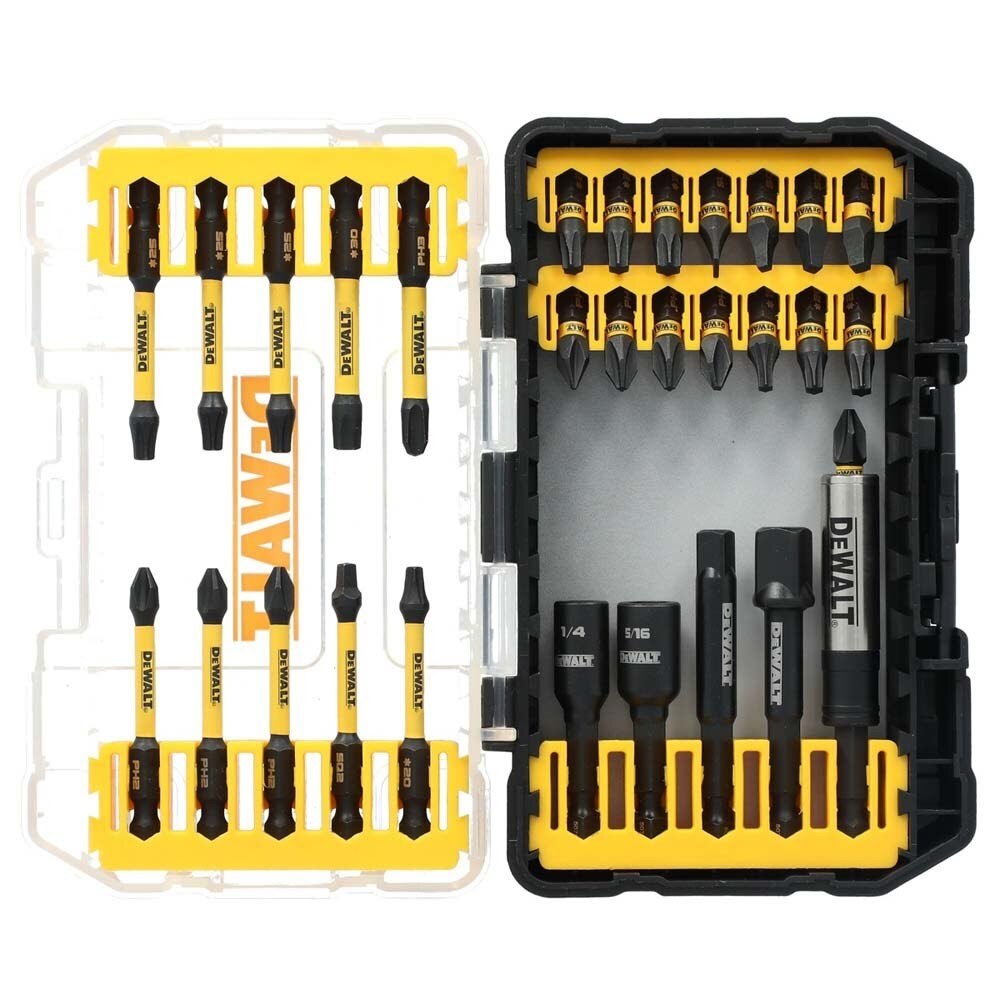 DeWalt DWAFE30SET ELITE SERIES Impact Driver Bit Set with FLEXTORQ Zone and ToughCase+ (30 Piece)