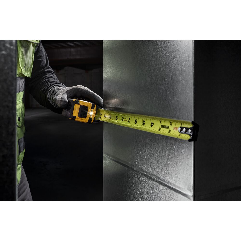 DeWalt DWHT35625S TOUGHSERIES 25' x 1-1/4" LED lighted Tape Measure , Micro USB Port