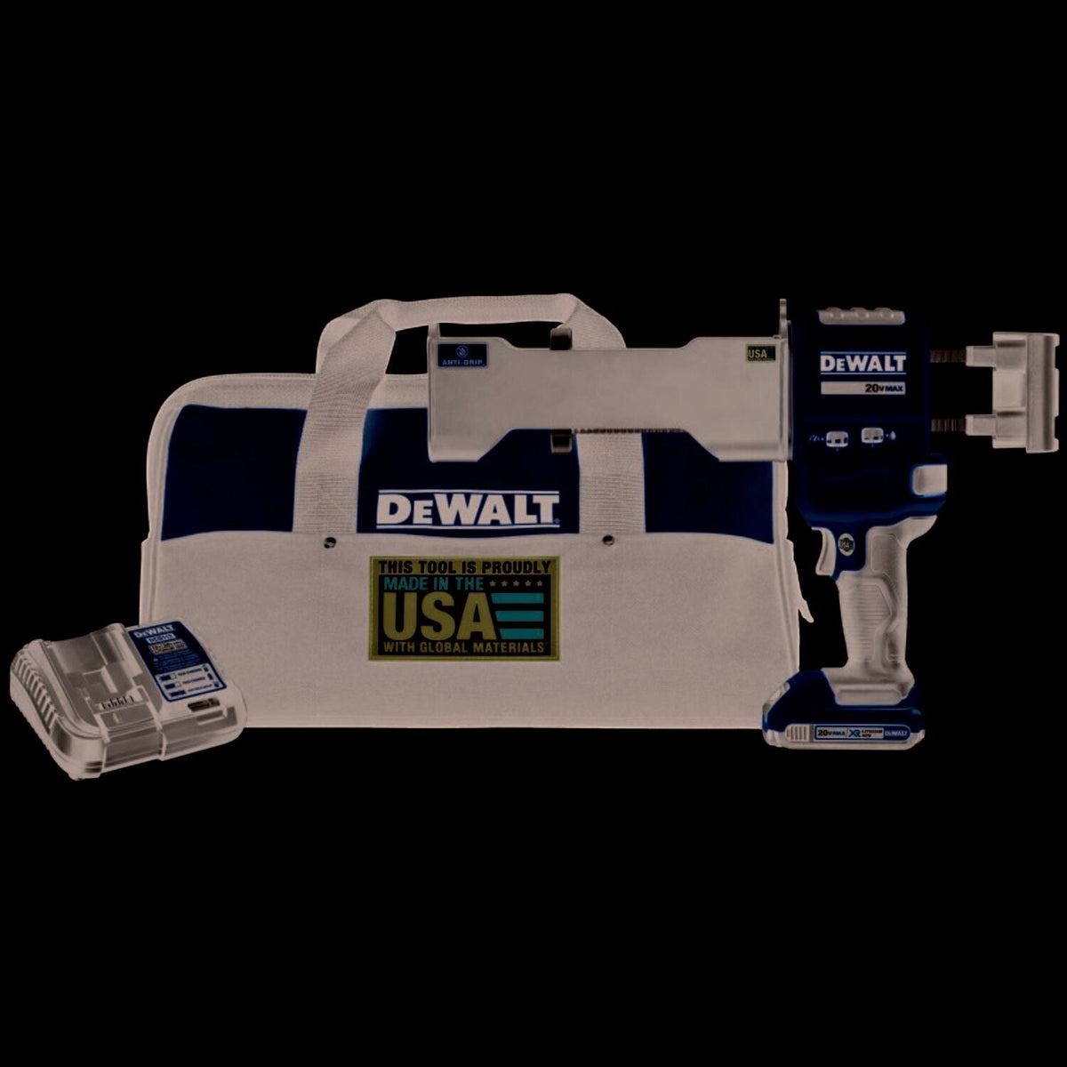 Dewalt DCE591D1 Cordless Caulk Gun Kit, 20.0 V, 21 oz. Capacity
