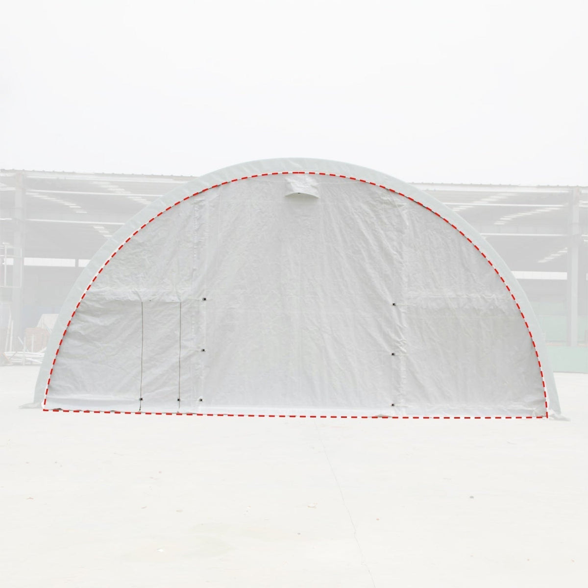 Front/Rear Panel with Roll-up Door for W 30FT x L 85FT x H 15FT Storage Shelter