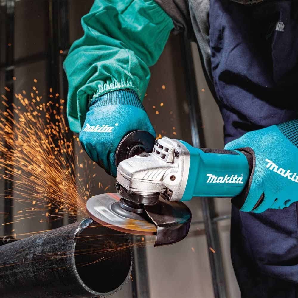 Makita 9558HP 5" Paddle Switch Angle Grinder, with AC/DC Switch