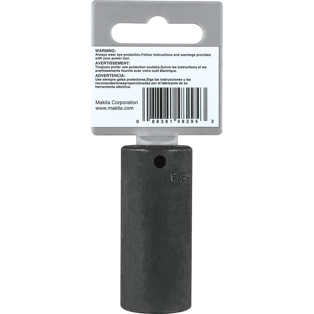 Makita A-99605 3/4" Deep Well Impact Socket, 3/8" Drive