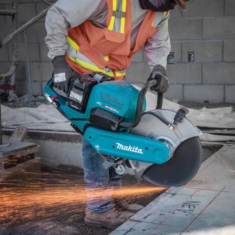 Makita GEC01PL 80V max (40V max X2) XGT Brushless 14" Power Cutter Kit, with AFT, Electric Brake (8.0Ah)