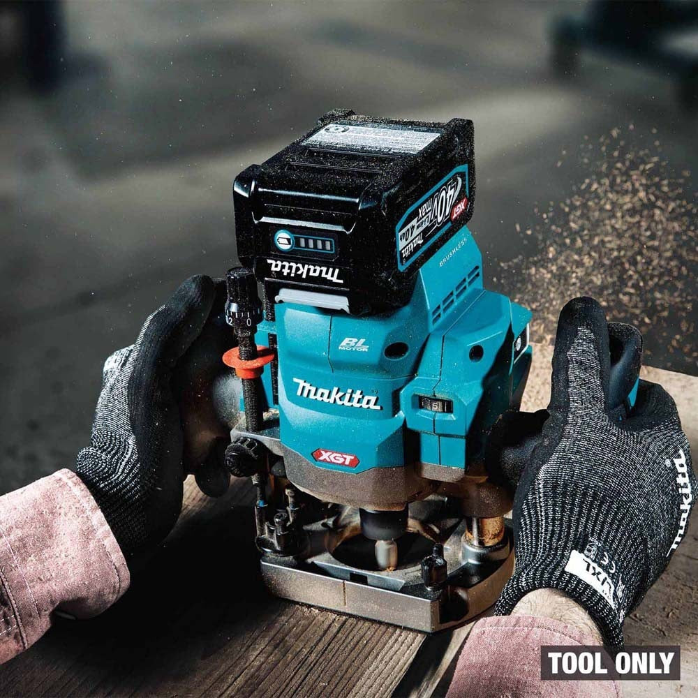 Makita GPR01Z 40V max XGT Brushless Cordless 2-1/4 Maximum HP Plunge Router (Tool Only)