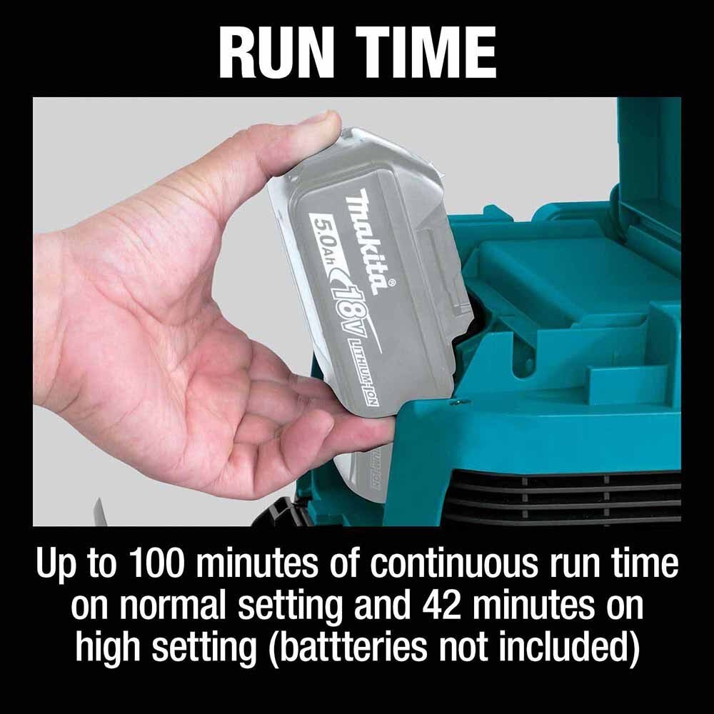 Makita XCV23Z 36V (18V X2) LXT Brushless 4 Gallon Wet/Dry Dust Extractor/Vacuum, Tool Only