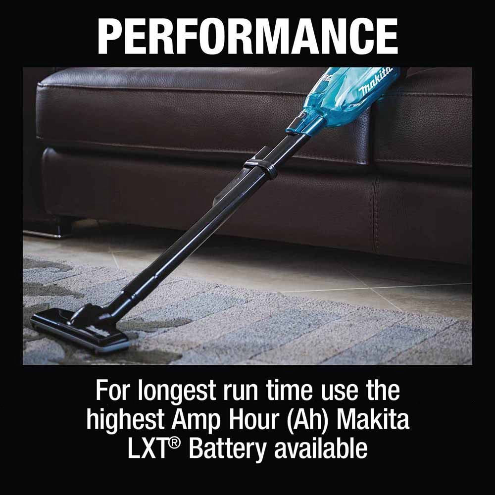 Makita XLC09R1B 18V LXT Lithium-ion Compact Brushless Cordless 4-Speed Vacuum Kit, w/ Push Button (2.0Ah)