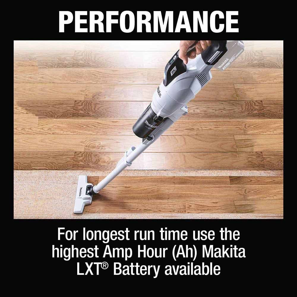 Makita XLC11ZW 18V LXT Lithium-ion Compact Brushless Cordless Cyclonic 4-Speed Stick Vacuum (Tool Only)