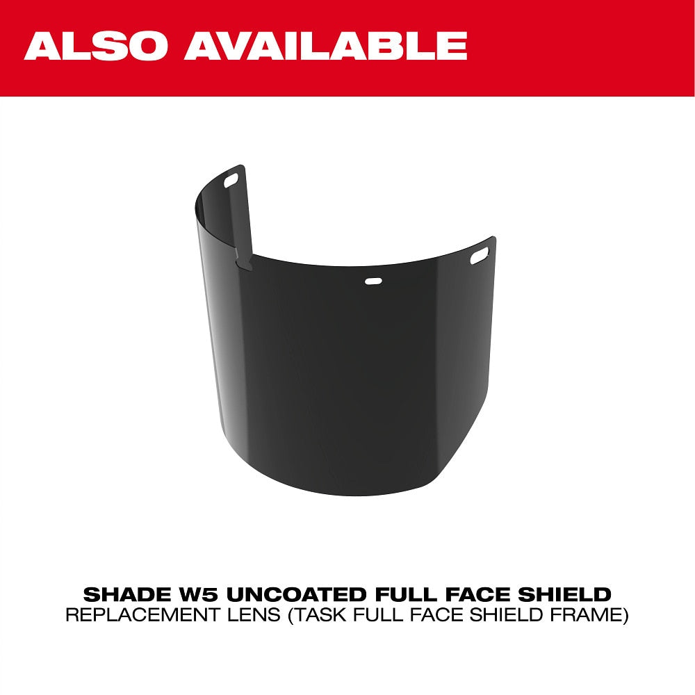 Milwaukee 48-73-1457 Clear Uncoated Full Face Shield Replacement Lens (Task Full Face Shield Frame)