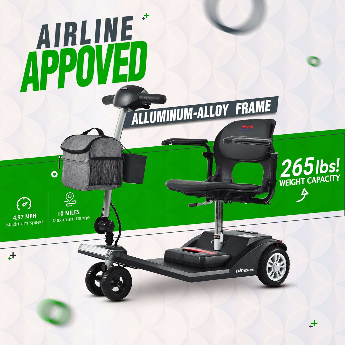 Metro Mobility Air Classic Foldable Scooter