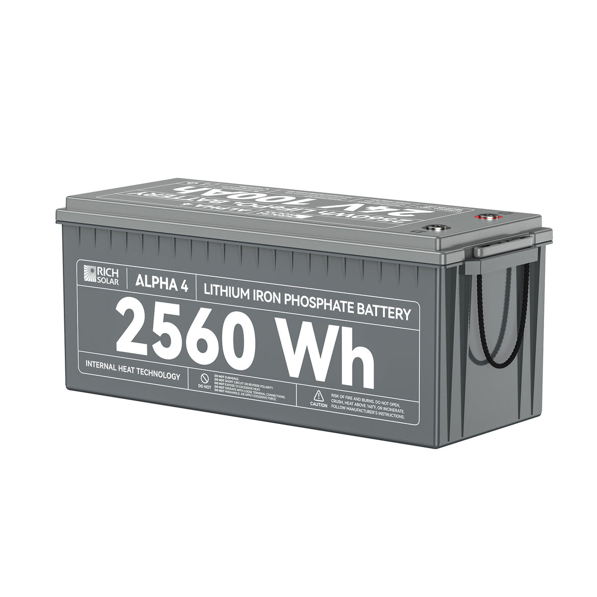 Rich Solar ALPHA 4 | 24V 100Ah LiFePO4 Battery