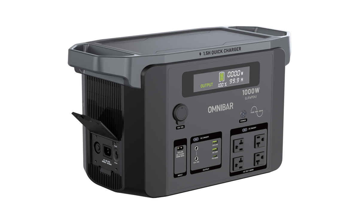 OMNIBAR 1000W Power Station EVO Alloy