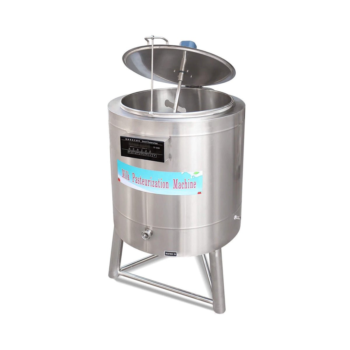 Heavy Duty Stainless Steel Commercial Milk And Ice Cream Mix Pasteurizer Machine [Without Plug]