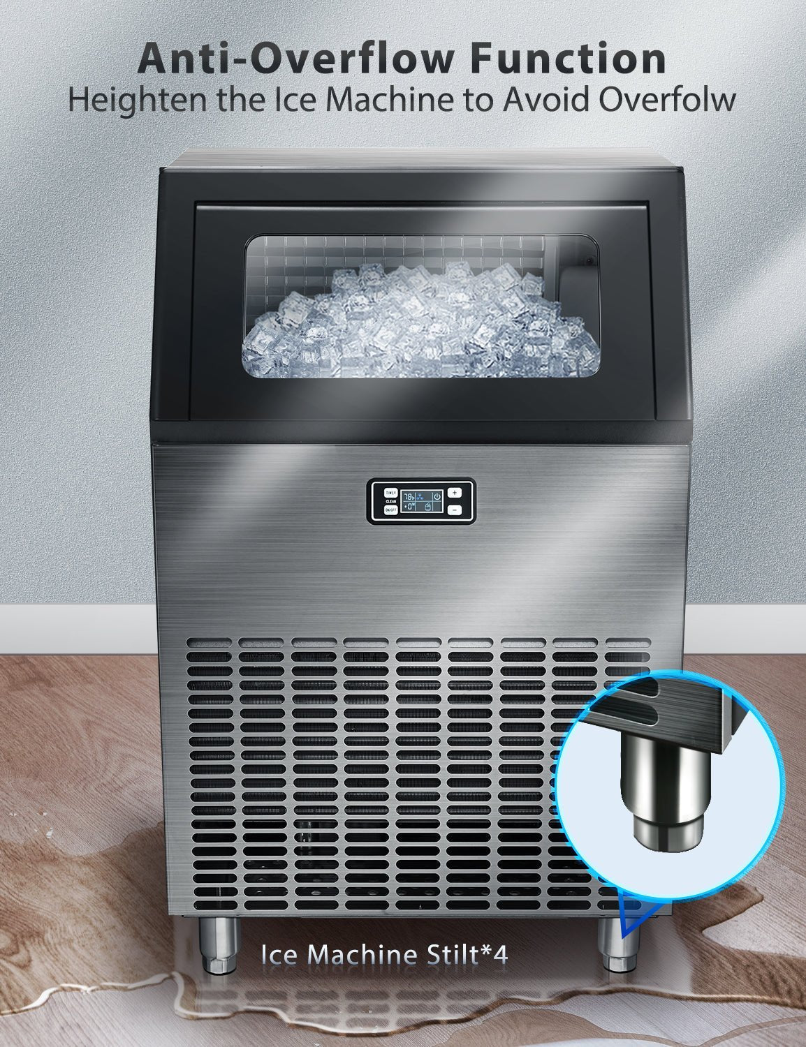 Freestanding Commercial Ice Maker - Z5845A - Multiple Sizes - 100LBS 200LBS 265LBS