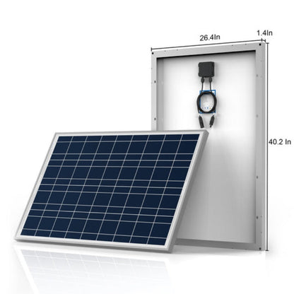 ACOPOWER 500W 12V Poly Solar RV Kits, 40A MPPT Charge Controller