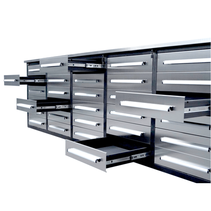 10ft Workbench Storage Cabinet with 30 Drawers