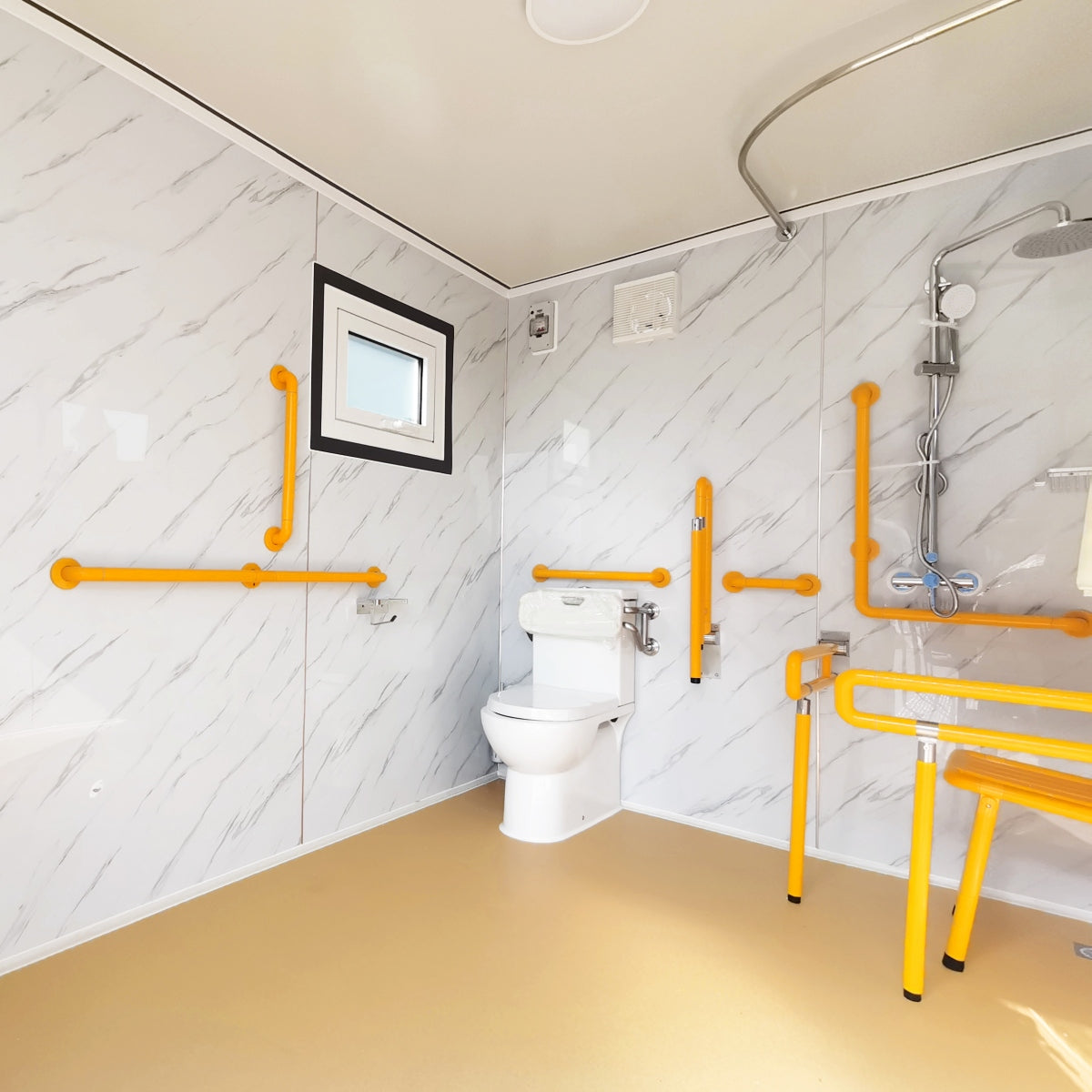 10ft Handicap-Accessible Portable Toilet with Shower