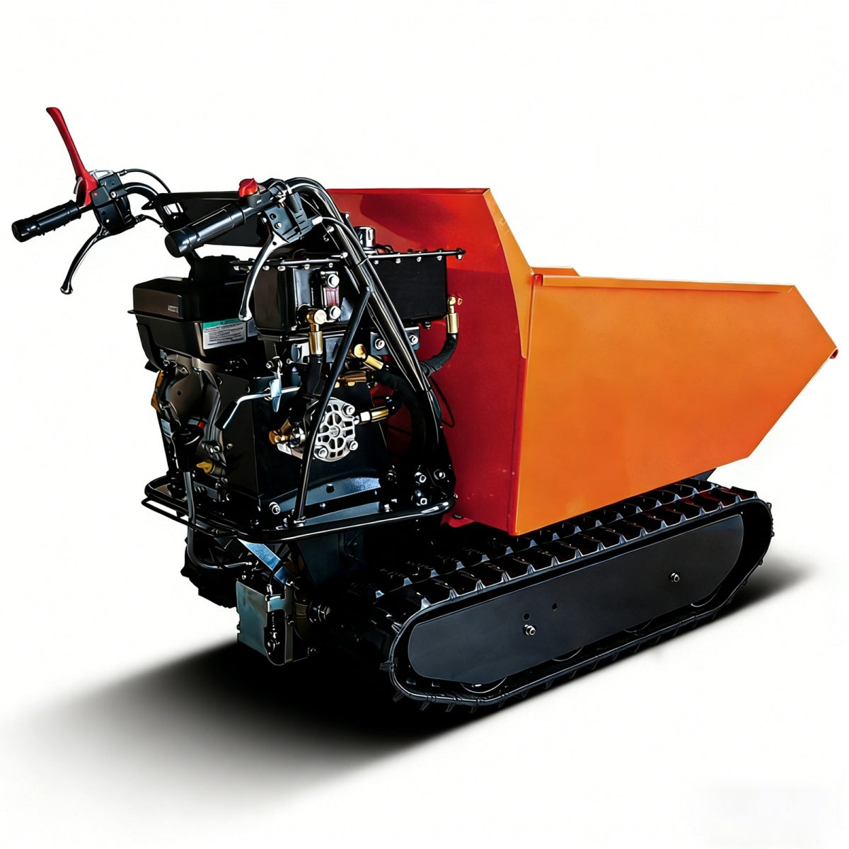 1100lbs Capacity 10HP Gas Powered Track Mini Dumper