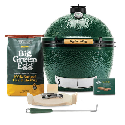 XL Big Green Egg + Modular Nest + Expansion Package - (1) Solid Stainless (2) Stainless Grid