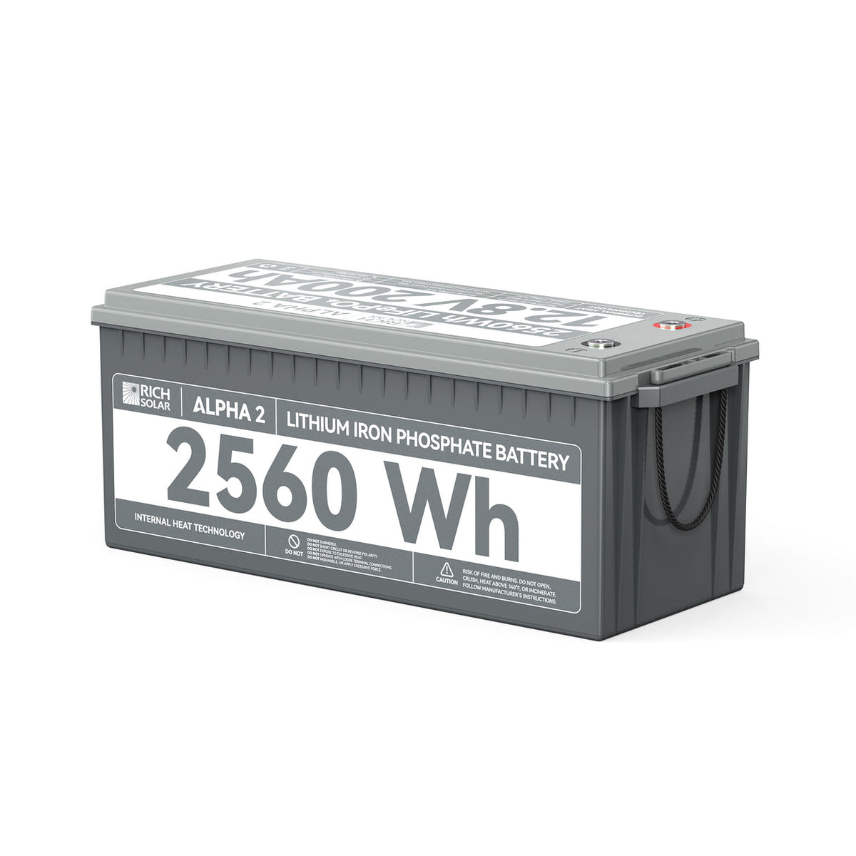 Rich Solar ALPHA 2 | 12V 200Ah LiFePO4 Battery
