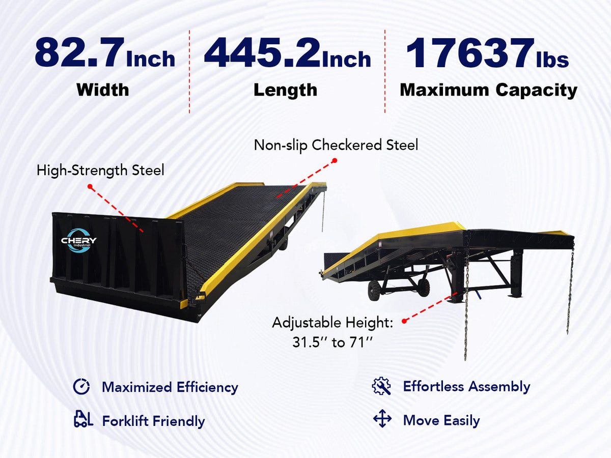 18,000 lb. Capacity Portable Loading Dock Ramps Yard Ramp