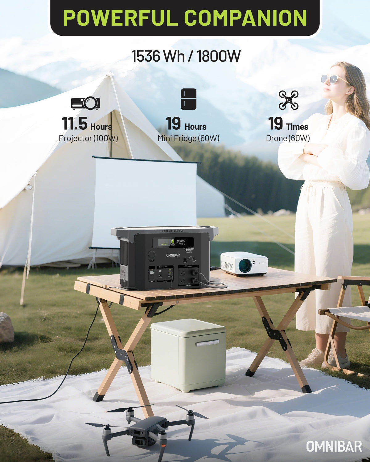 OMNIBAR 1800W Power Station EVO