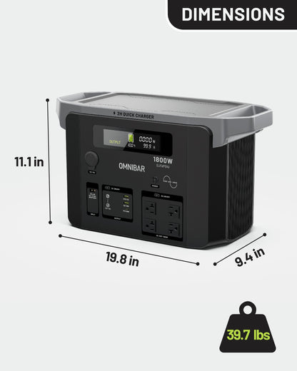 OMNIBAR 1800W Power Station EVO