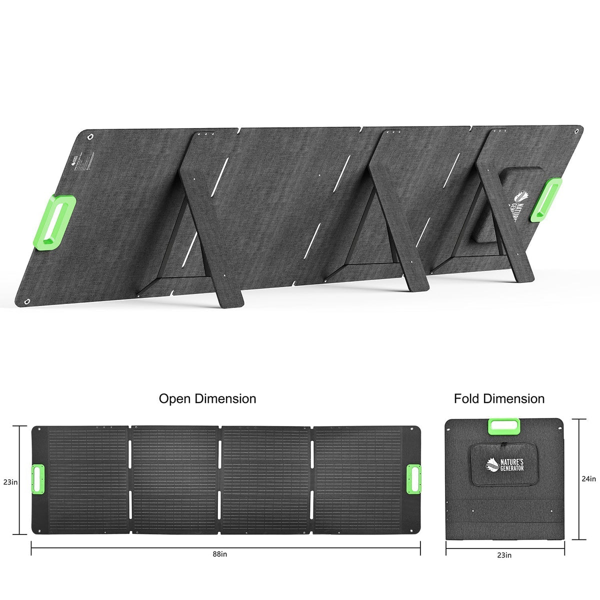 Nature's Generator Lithium 6000 with Solar Panel