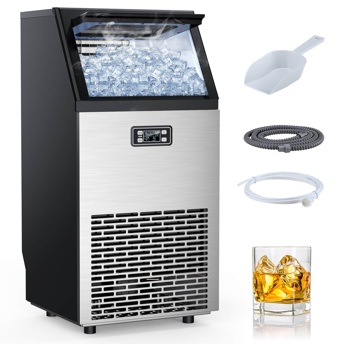 Commercial Ice Maker - Multiple Sizes 100LBS 200LBS 265LBS - Z5895