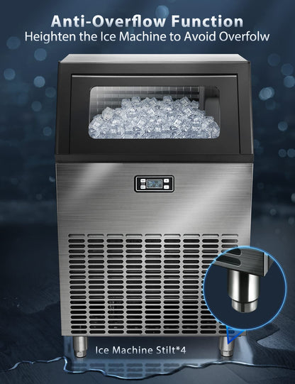 Commercial Ice Maker - Multiple Sizes 100LBS 200LBS 265LBS - Z5895