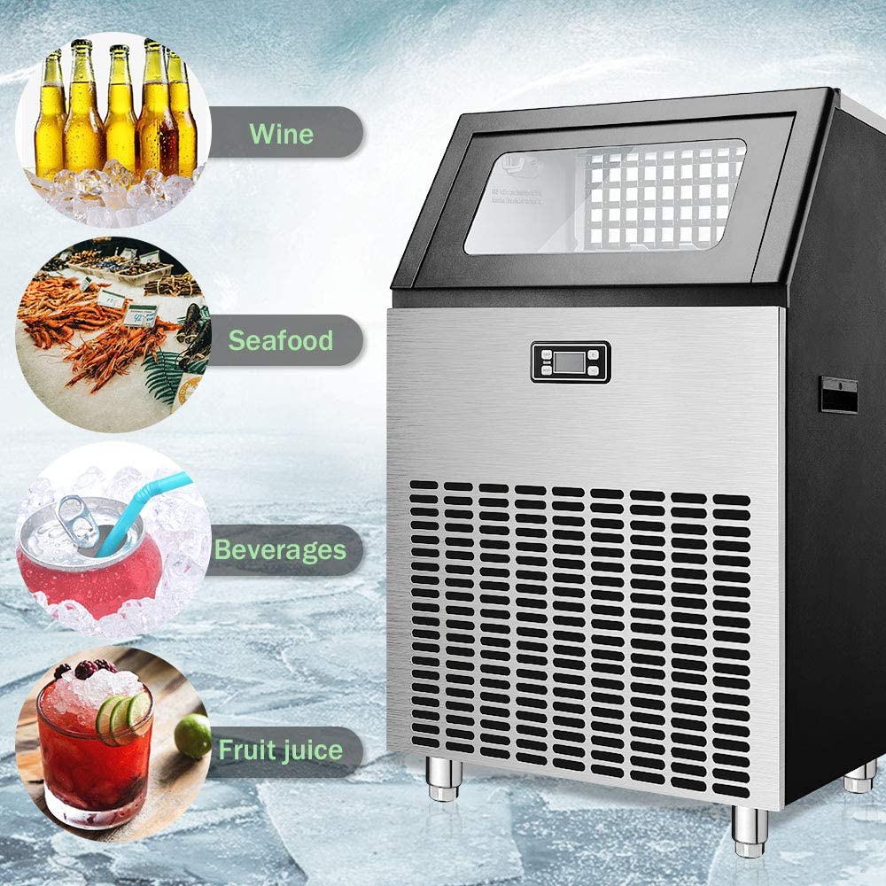 Freestanding Commercial Ice Maker - Multiple Sizes 100LBS 200LBS 265LBS