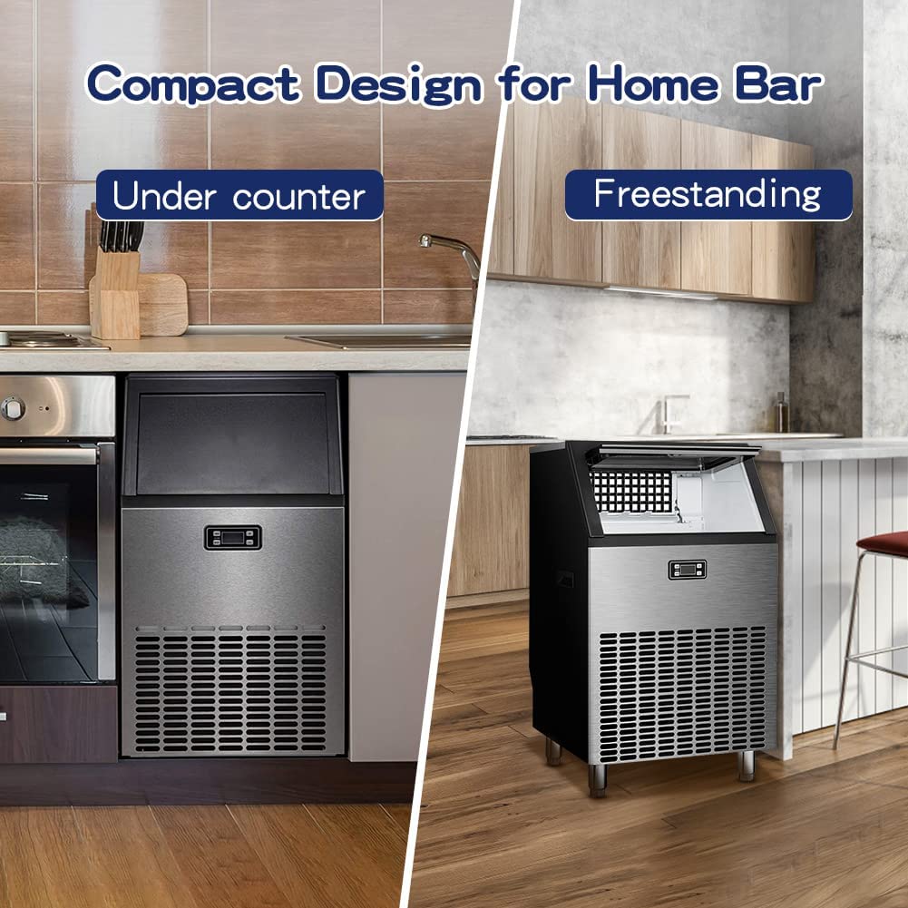 Freestanding Commercial Ice Maker - Multiple Sizes 100LBS 200LBS 265LBS