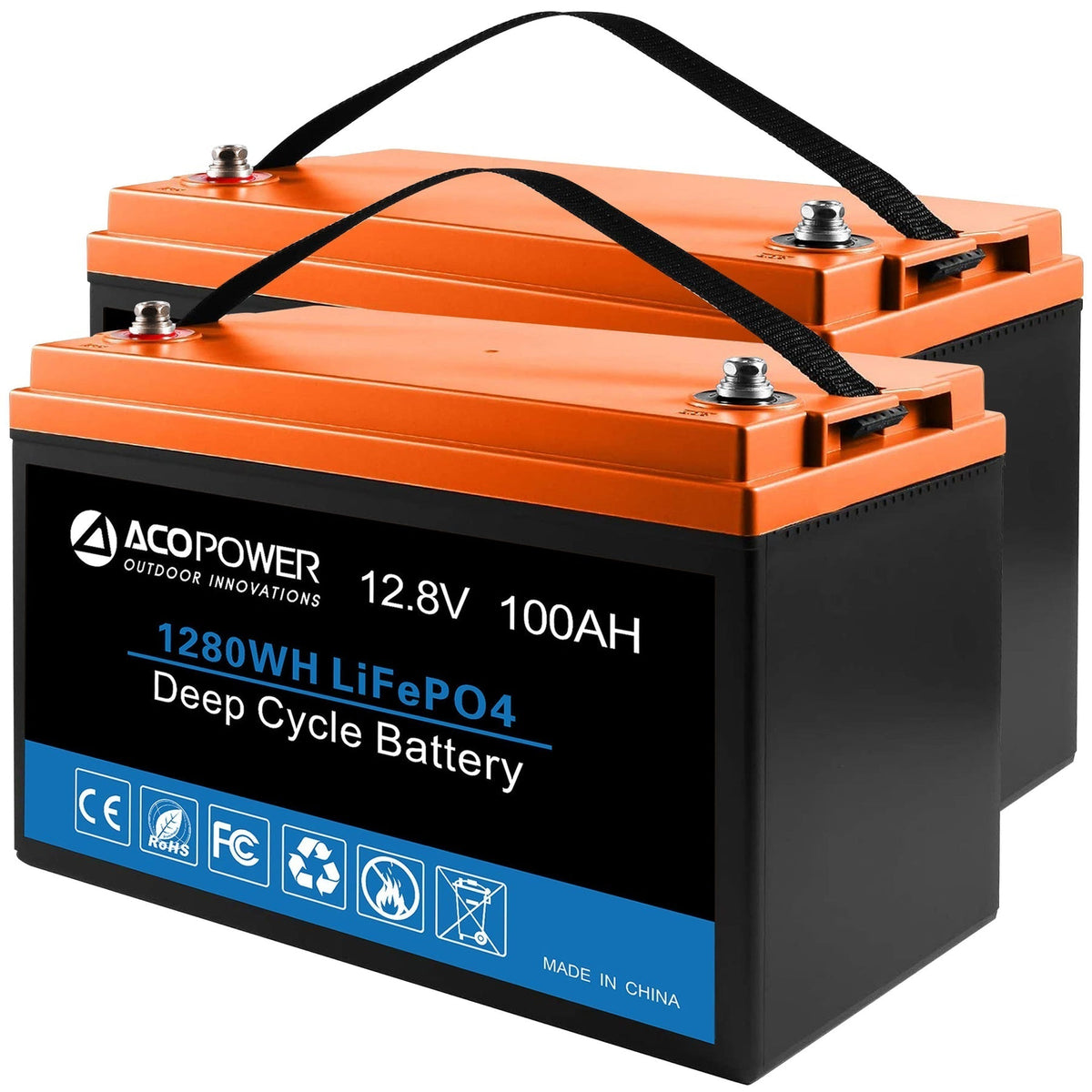 Acopower 100W mono
300Ah/1.5kW
(3x100Ah) Li300Ah M600w
