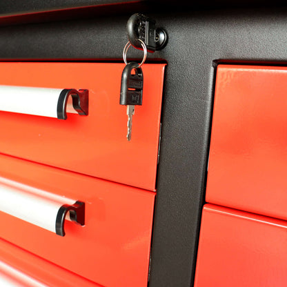 10ft Workbench Storage Cabinet with 35 Drawers