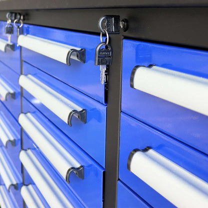 10ft Workbench Storage Cabinet with 35 Drawers