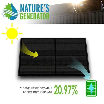 Nature's Generator Lithium 6000 with Solar Panels and Wind Turbine