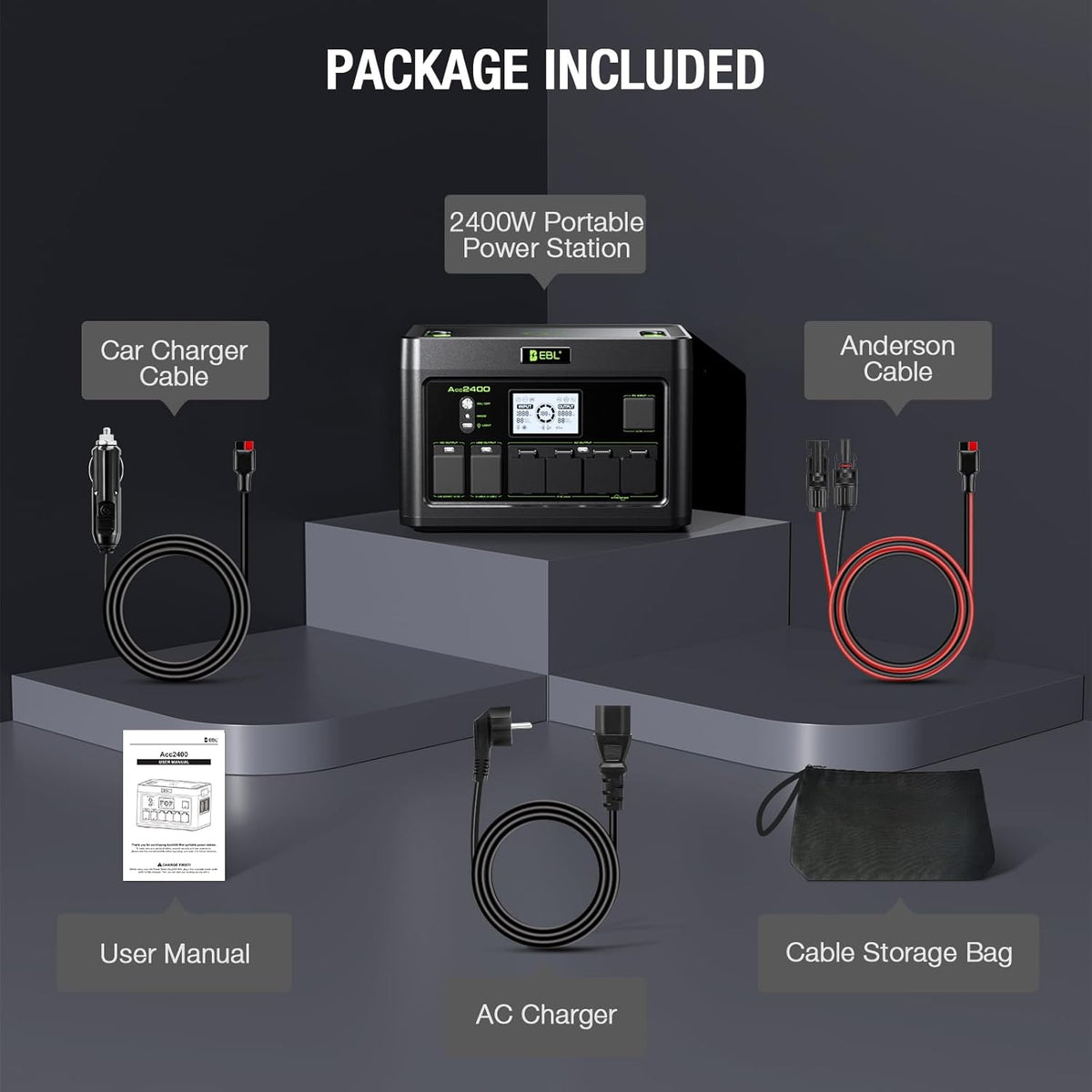 EBL 2400W Portable Power Station