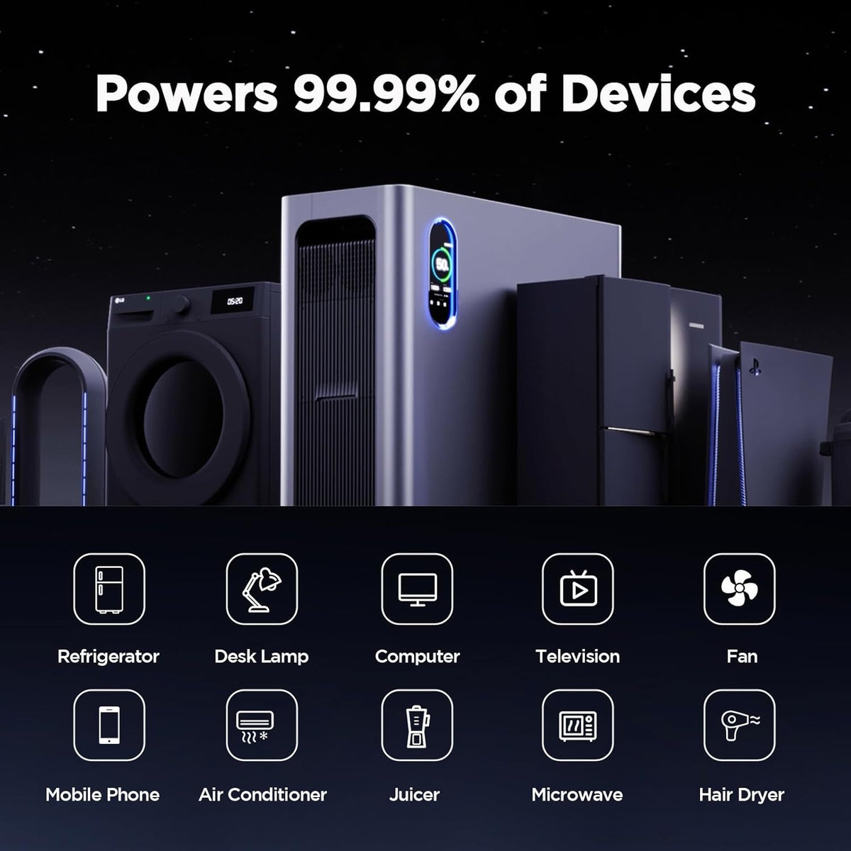 Gendome Home3000 Portable Power Station 3072Wh
