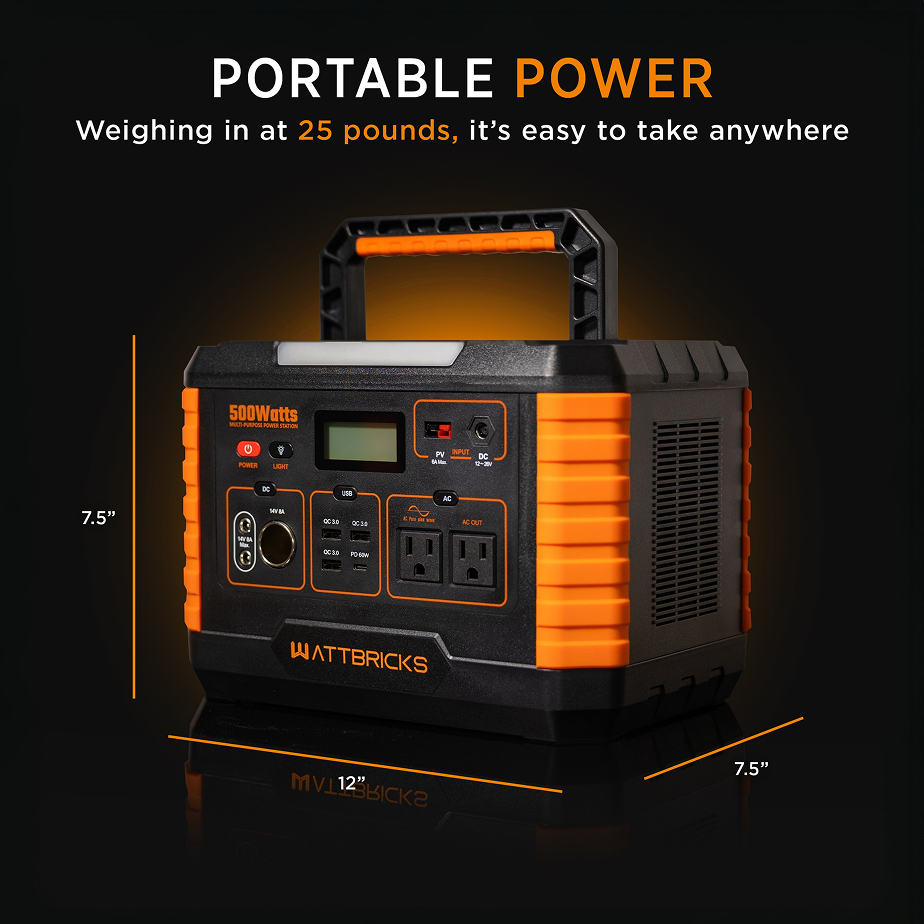 Wattbricks MP1000 Power Station (2000w Peak) 999wh