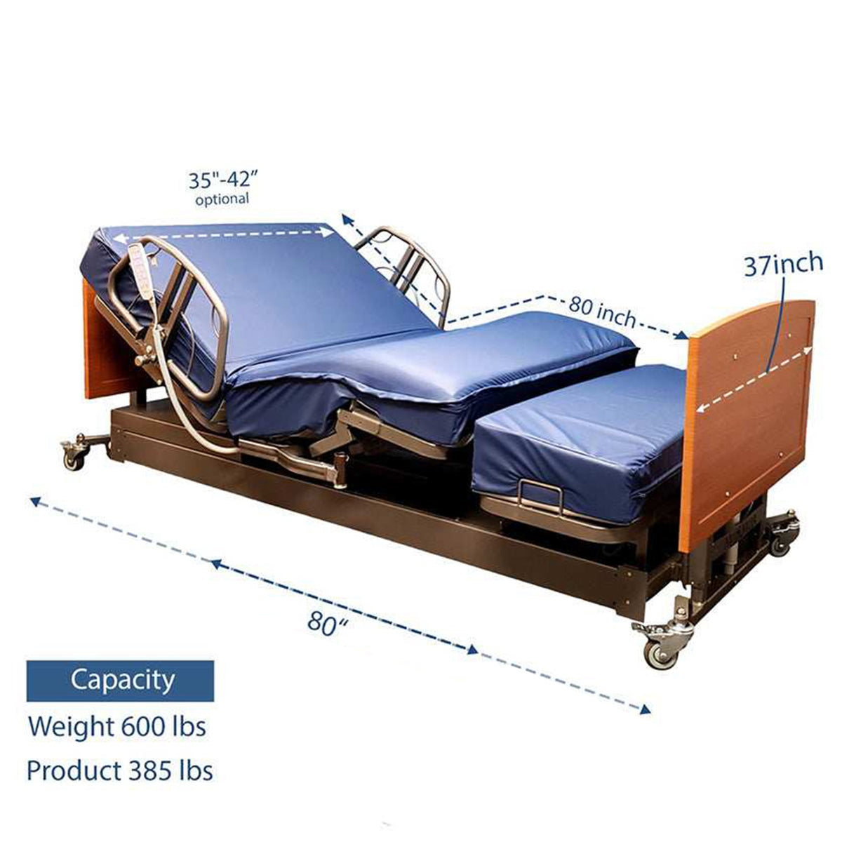 Med-Mizer ActiveCare SafeTurn Rotating Adjustable Height Hospital Bed