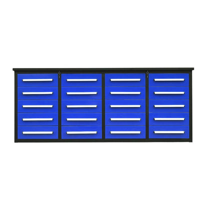 7ft Heavy Duty Garage Workbench Cabinet with 20 Drawers