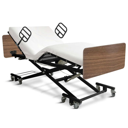 Ultra Low Expandable Width Electric Homecare Hospital Bed with Memory Foam Mattress