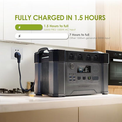 ALLPOWERS S2000 PRO 2400W 1451.6WH portable power station