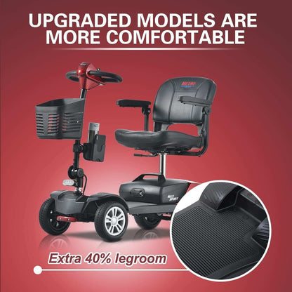 Metro Mobility Max Sport Series 4-Wheel Travel Mobility Scooter