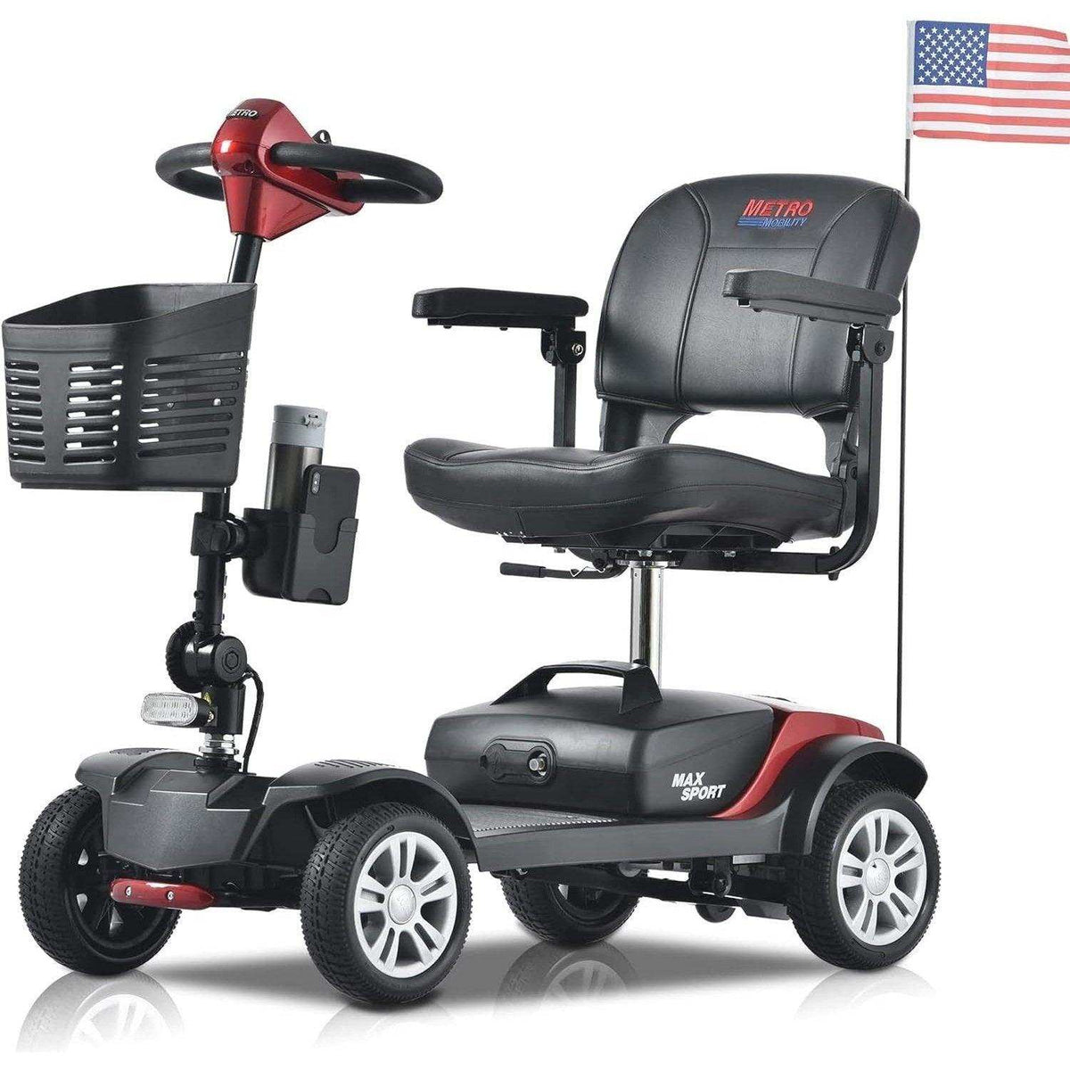 Metro Mobility Max Sport Series 4-Wheel Travel Mobility Scooter