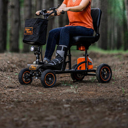 SuperHandy All Terrain 4-Wheels Heavy-Duty Explorer Travel Mobility Scooter - 48V 2Ah Battery 350lb Capacity