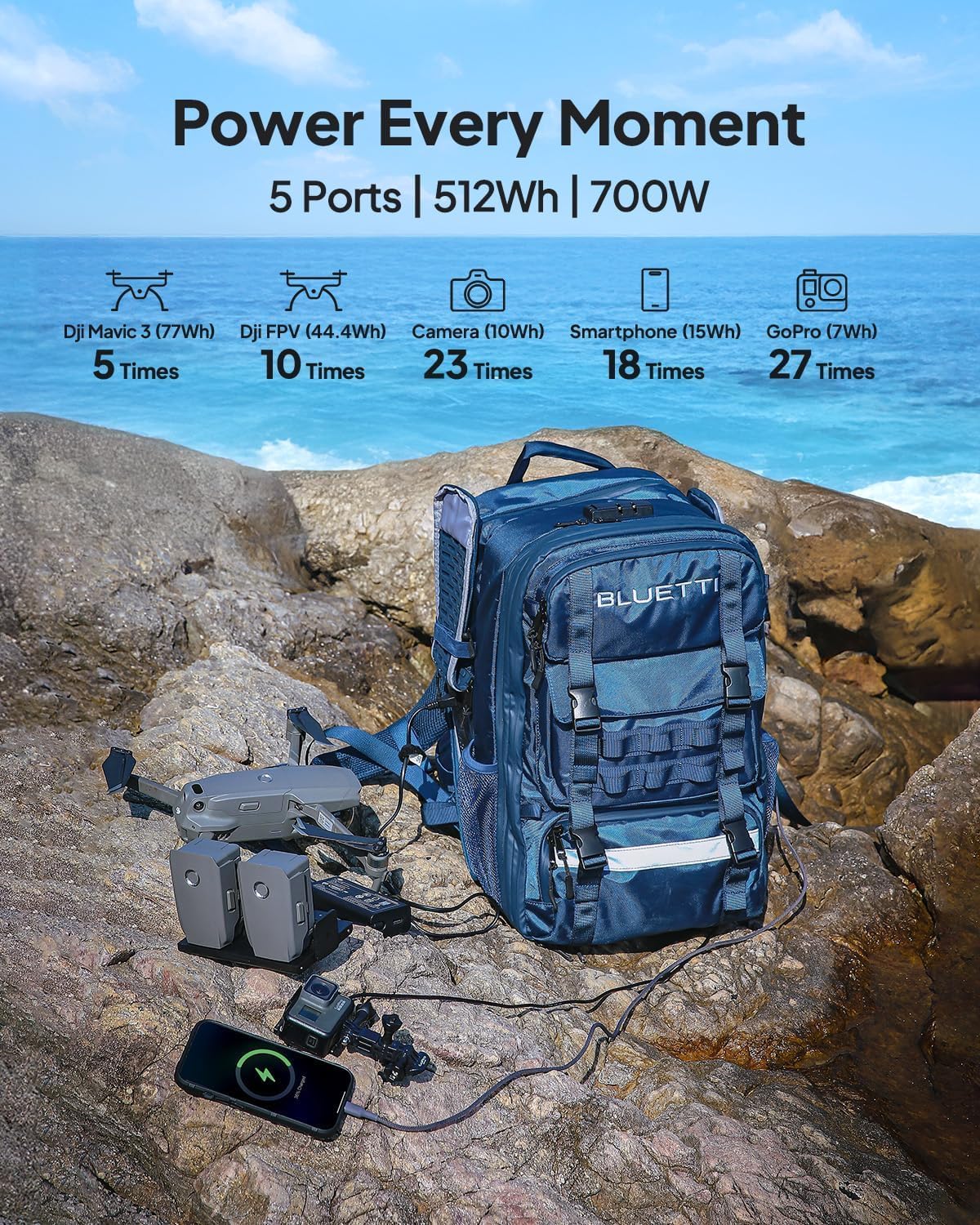 Bluetti Handsfree 2 Backpack Power Station